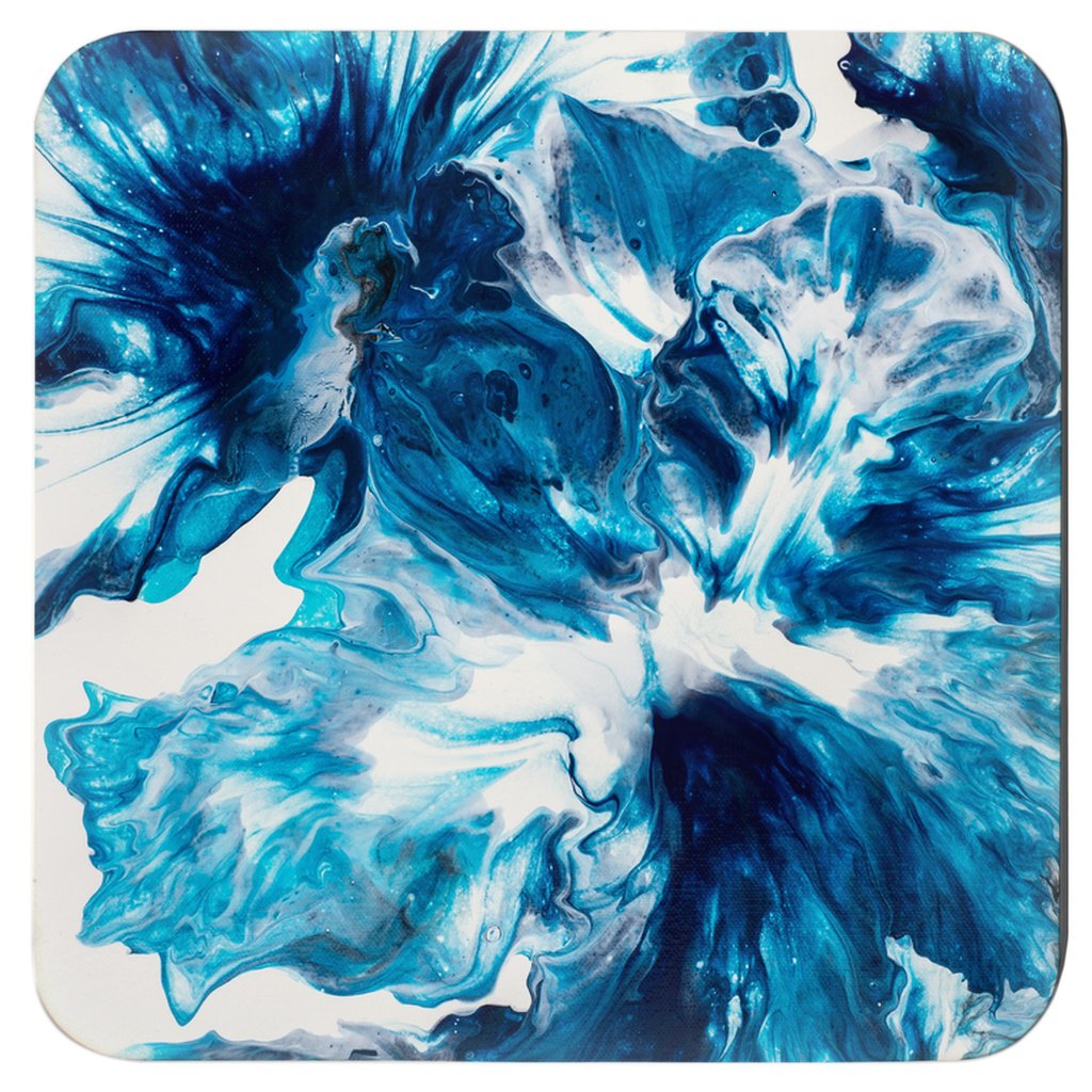 Abstract painting of a yellow sunflower